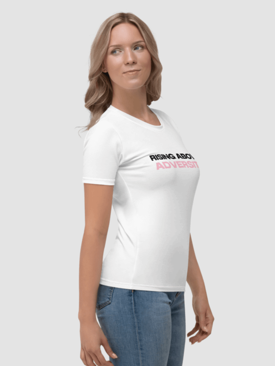 Breast Cancer Awareness: Rising Above Adversity T-Shirt - White product image (3)