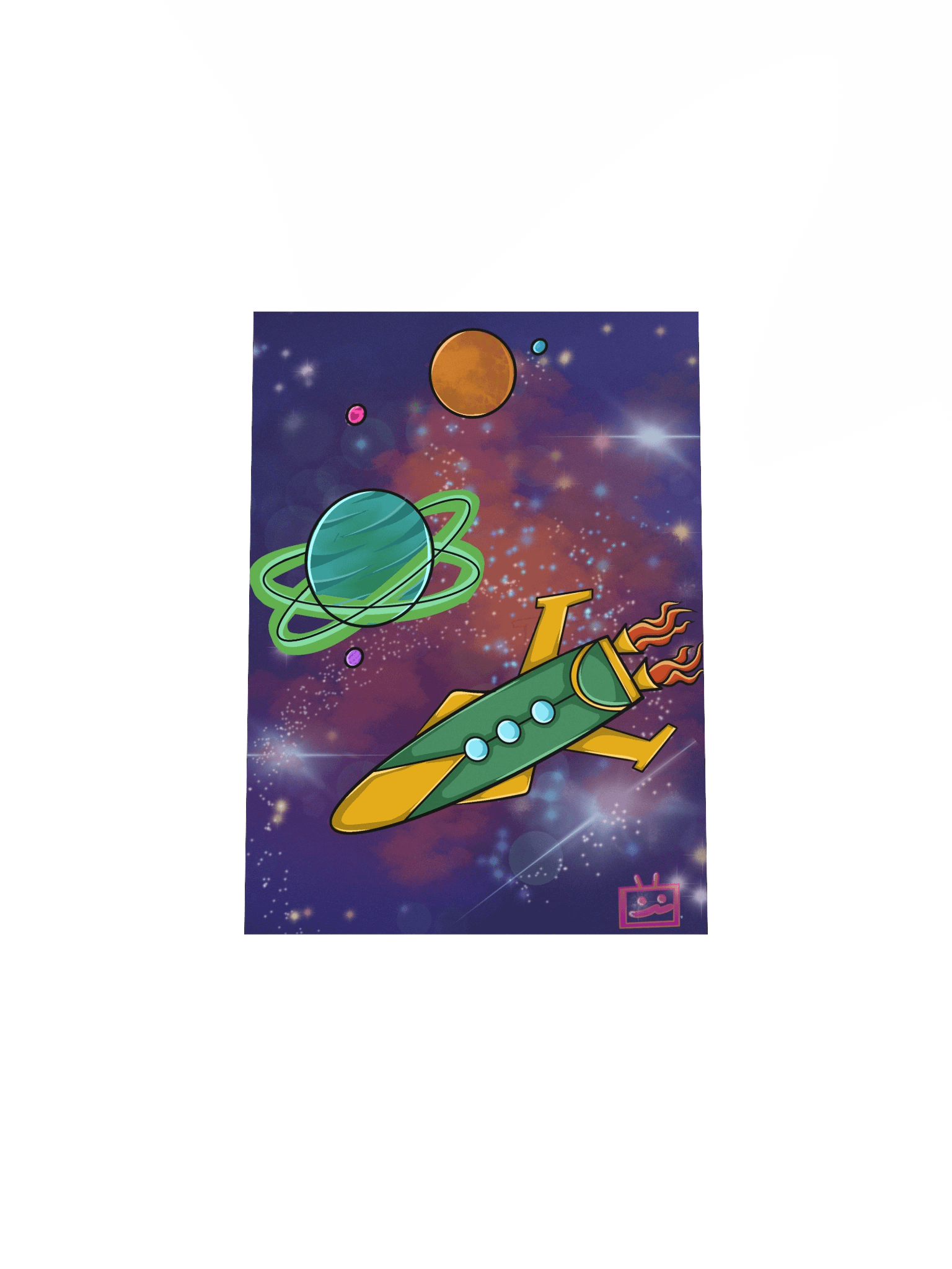 5x7 Space Ship Print product image (4)