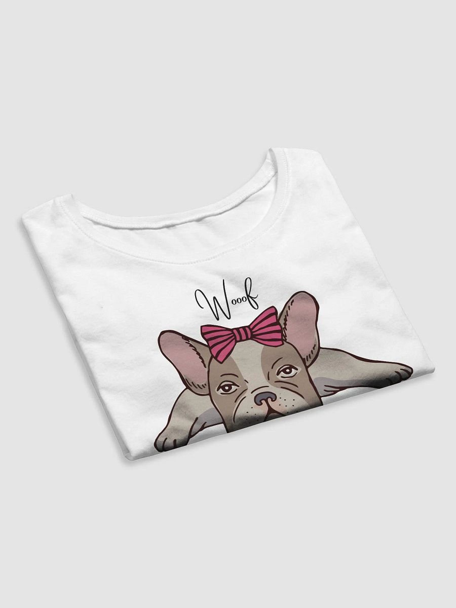 Girly French Bulldog Women's Crop Tee product image (4)