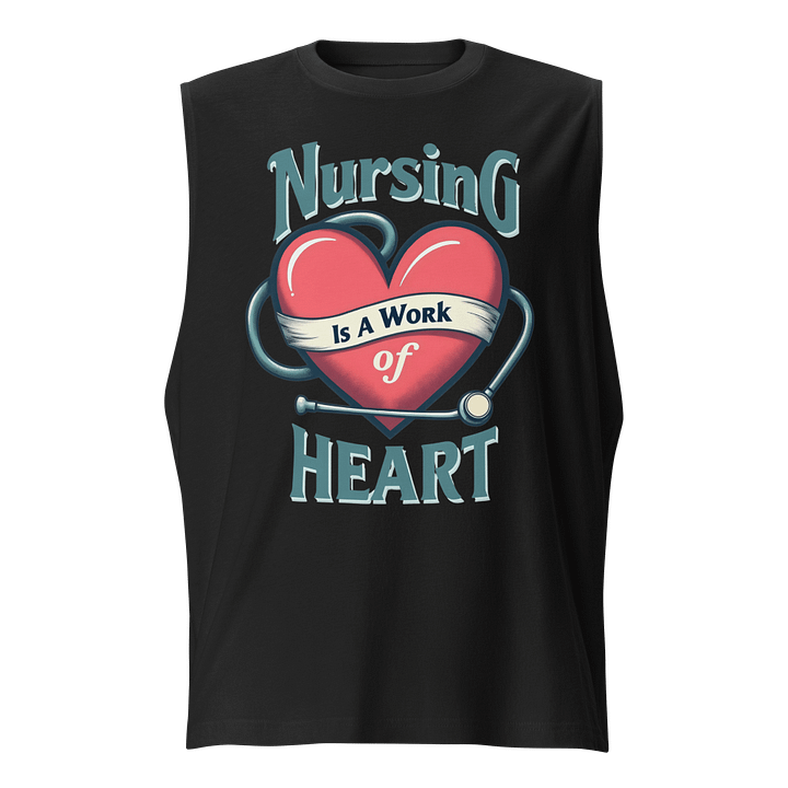 Nursing Heartbeat Muscle Tank product image (1)