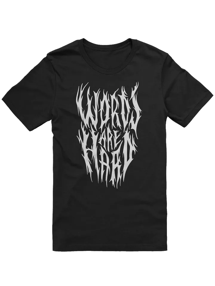 Metal Words Are Hard Tee product image (1)