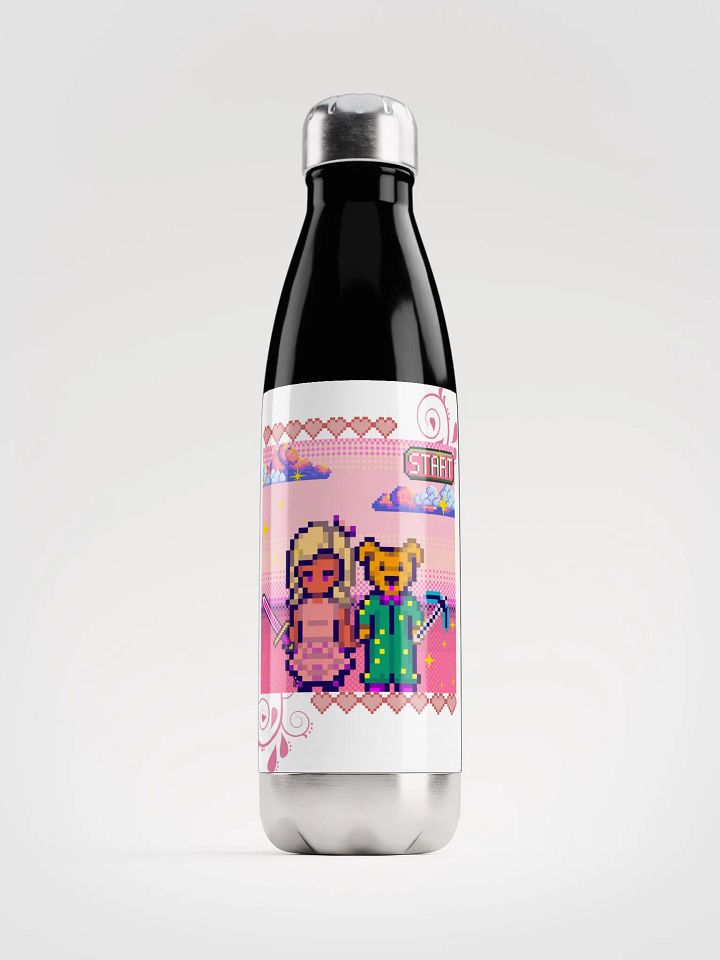 Mykah and Thor Pixel Water Bottle product image (1)