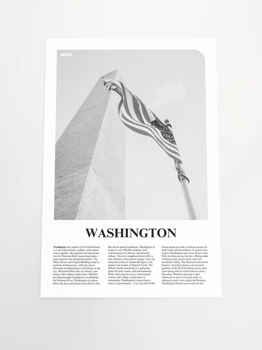 Washington 01 Newspaper Poster product image (5)
