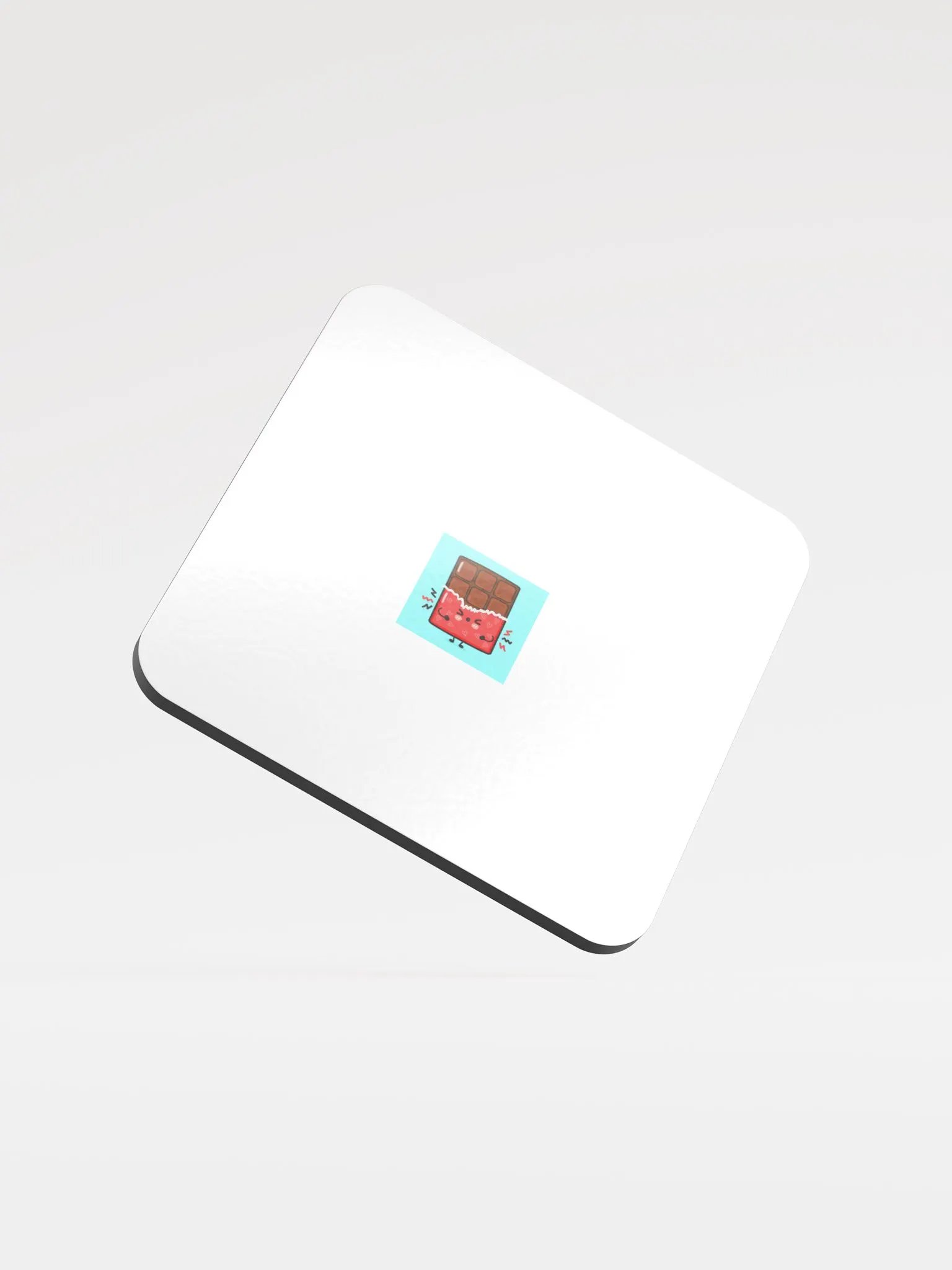 #1 CHOCOLATE SUPPORTER glossed cork coaster product image (1)