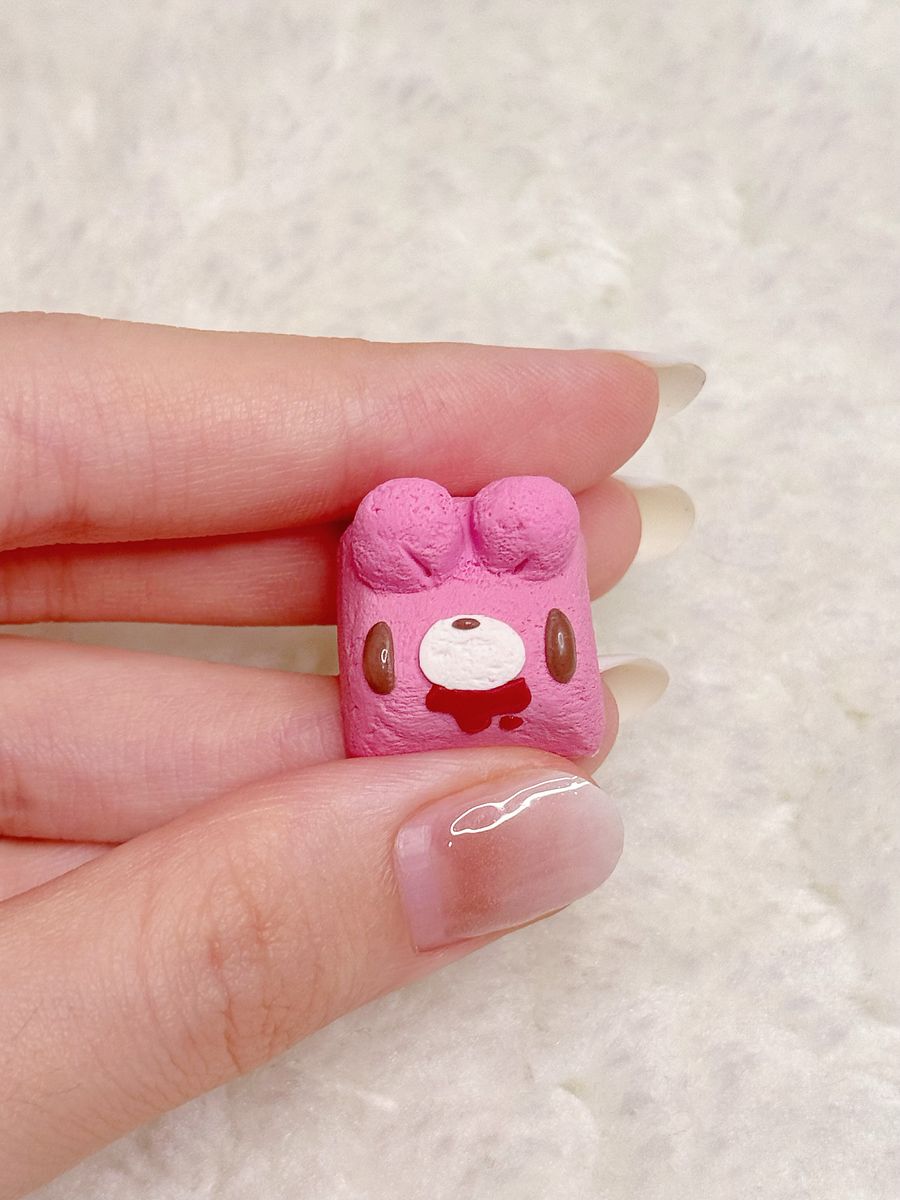 Pink Gloomy Bear Keycap product image (2)