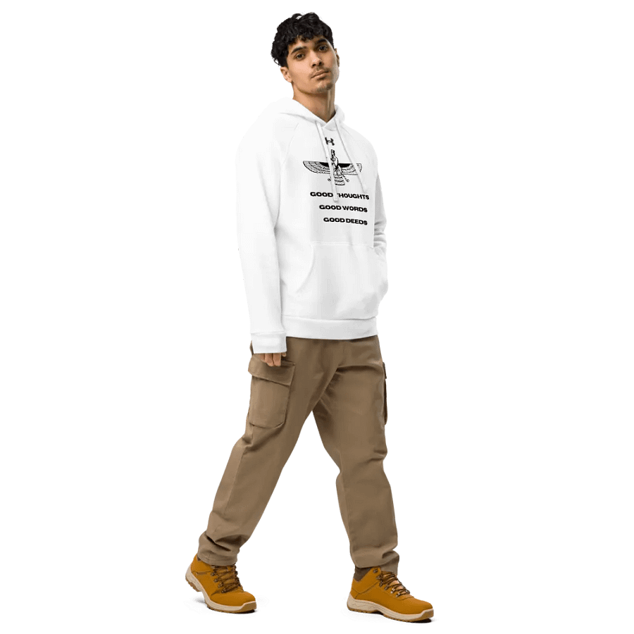 Faravahar Persian Design Hoodie Good Thoughts Good Words Good Deeds product image (6)