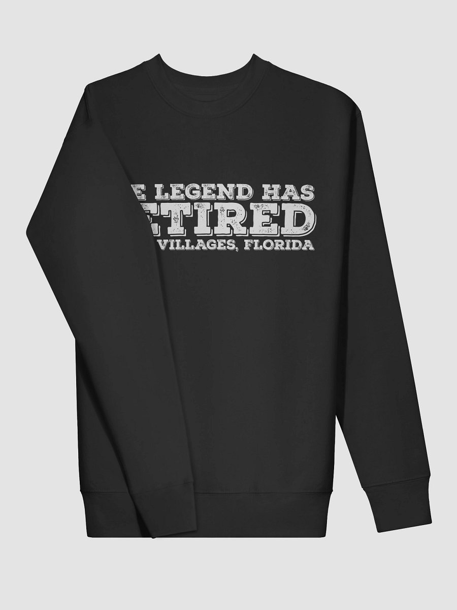 Unisex Cotton Heritage Premium Sweatshirt (The Legend Has Retired) product image (3)