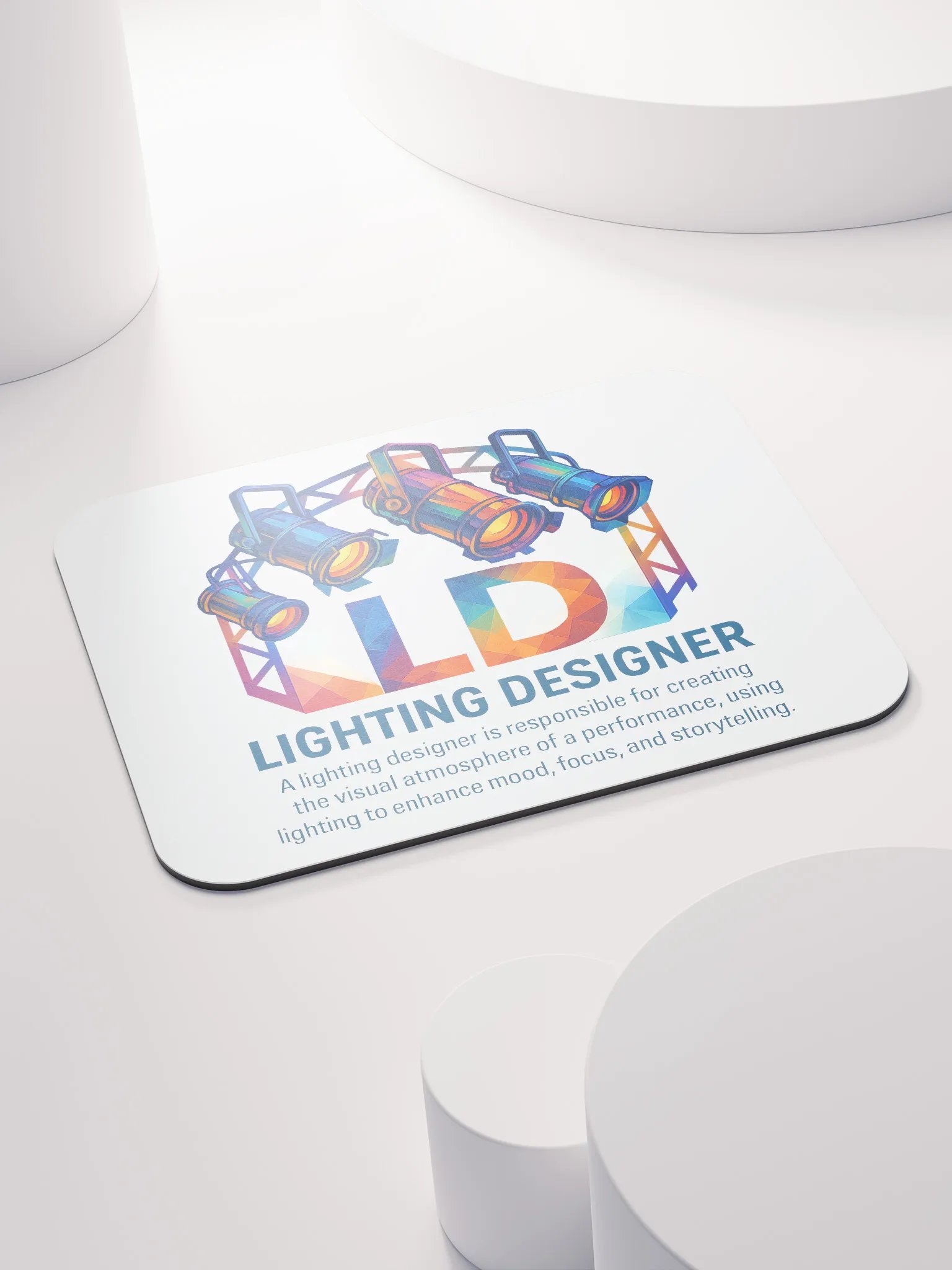 Theatrically Jerry: "LD (Light Designer) Prismatic Series" Mouse Pad product image (5)