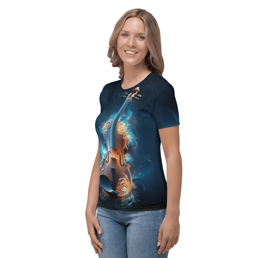Music Violin All Over Print T-shirt product image (4)