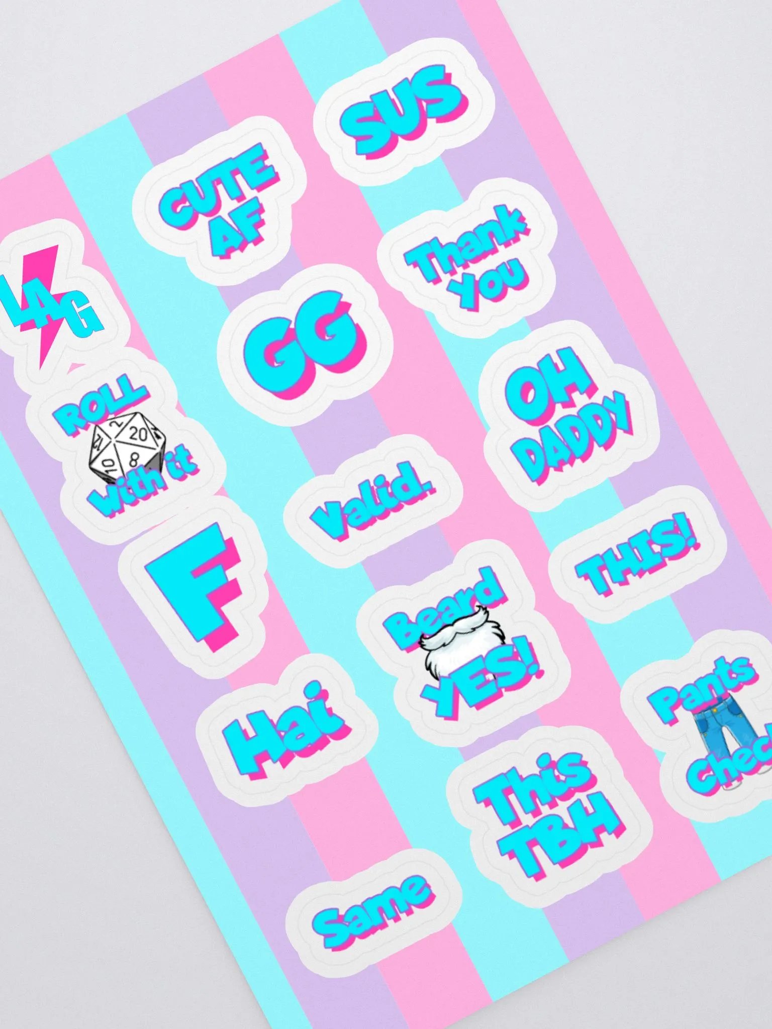 LAG Emote Sticker Pack 2 product image (1)