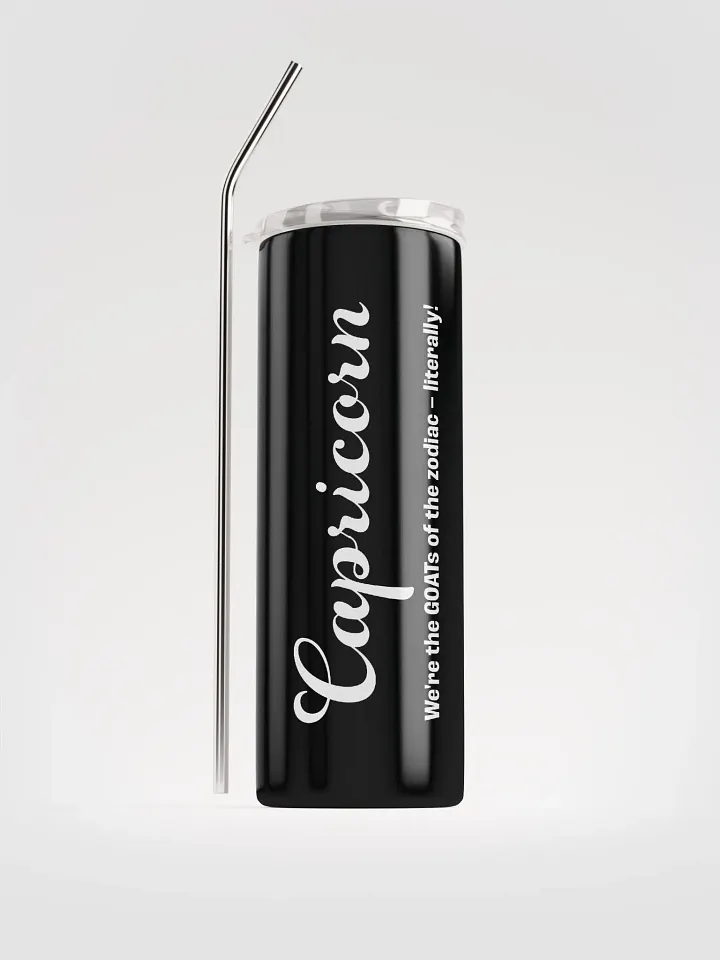 Capricorn Zodiac Stainless Steel Tumbler: Embrace Your Sign with Eco-Friendly Style! product image (1)