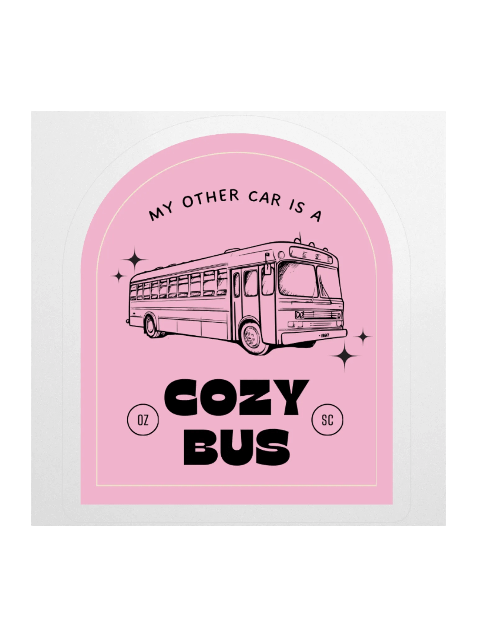 Cozy Bus Kiss Cut Stickers product image (1)