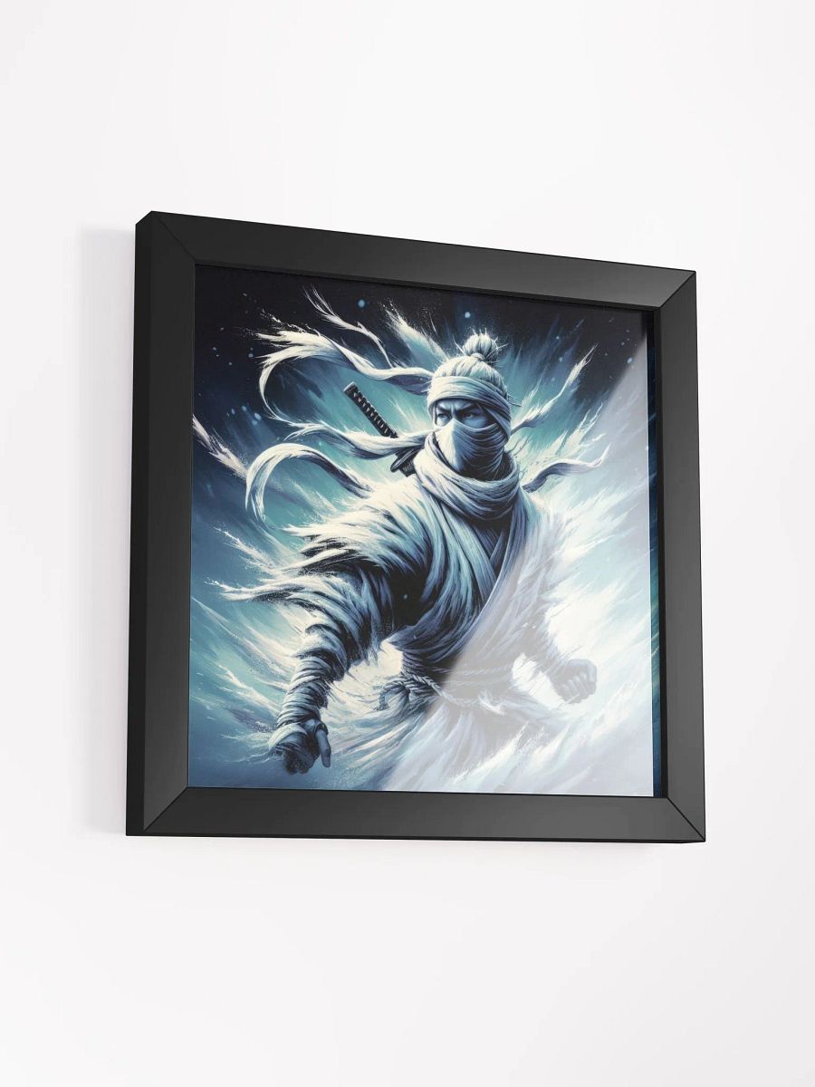 White Shinobi Art Framed Print product image (3)