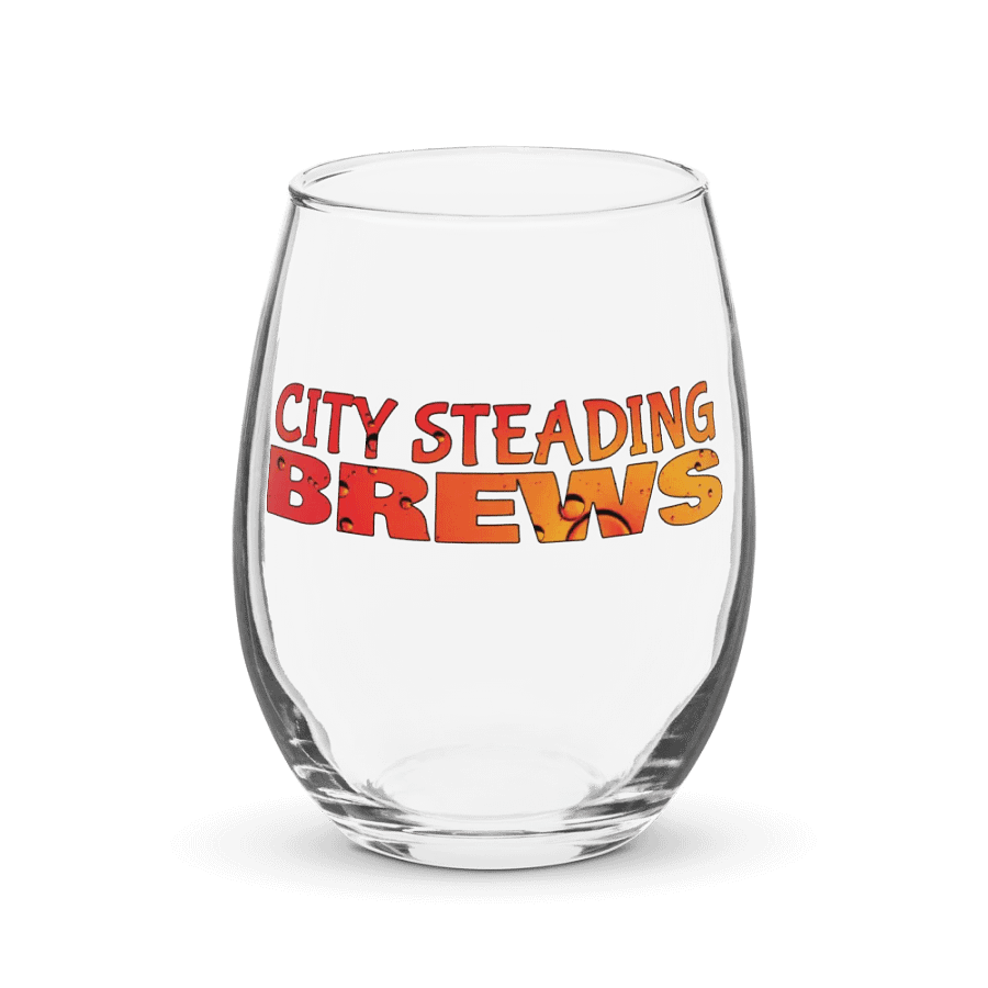 City Steading Brews Stemless Wine Glass product image (1)