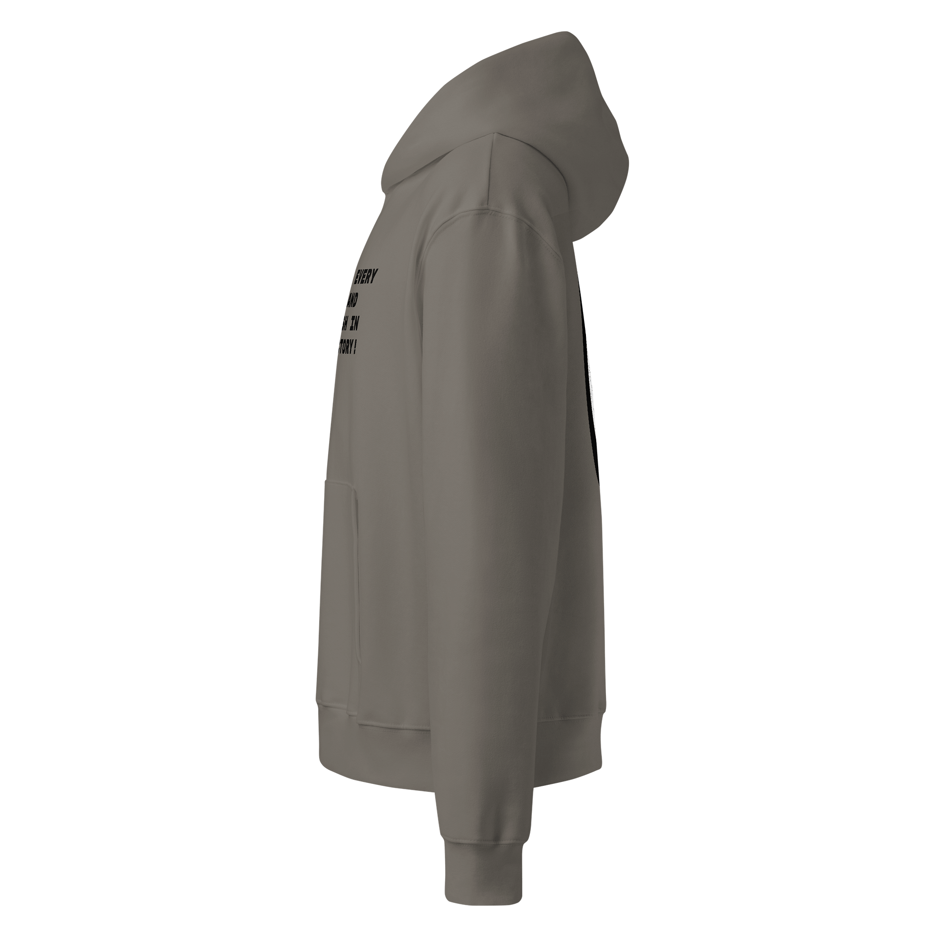 F&F Quote Unisex Oversized Midweight Hoodie (WHT) product image (3)