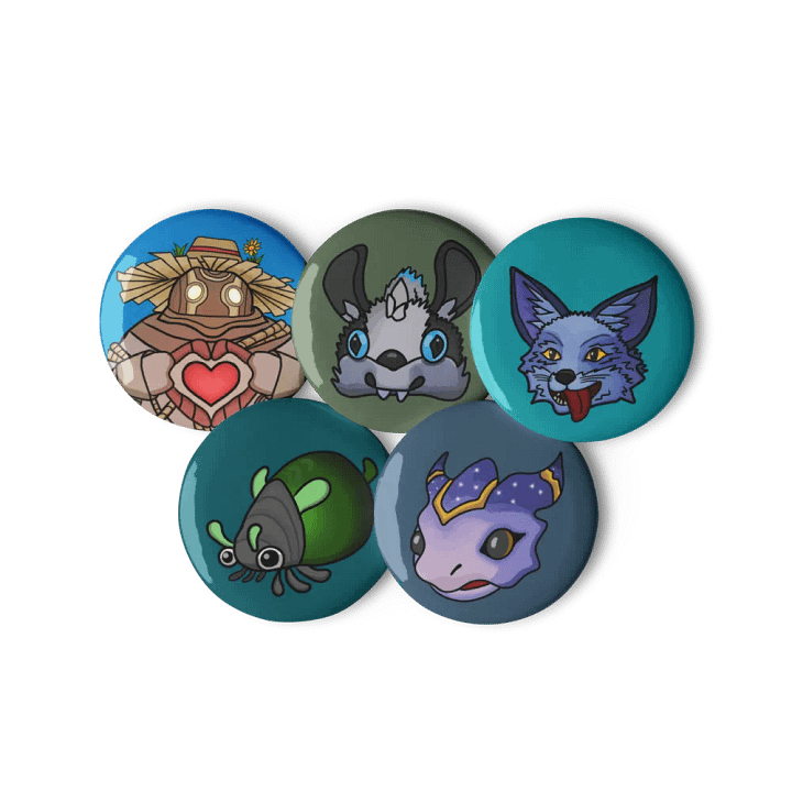 Palia Emotes Set - Pin Buttons product image (1)