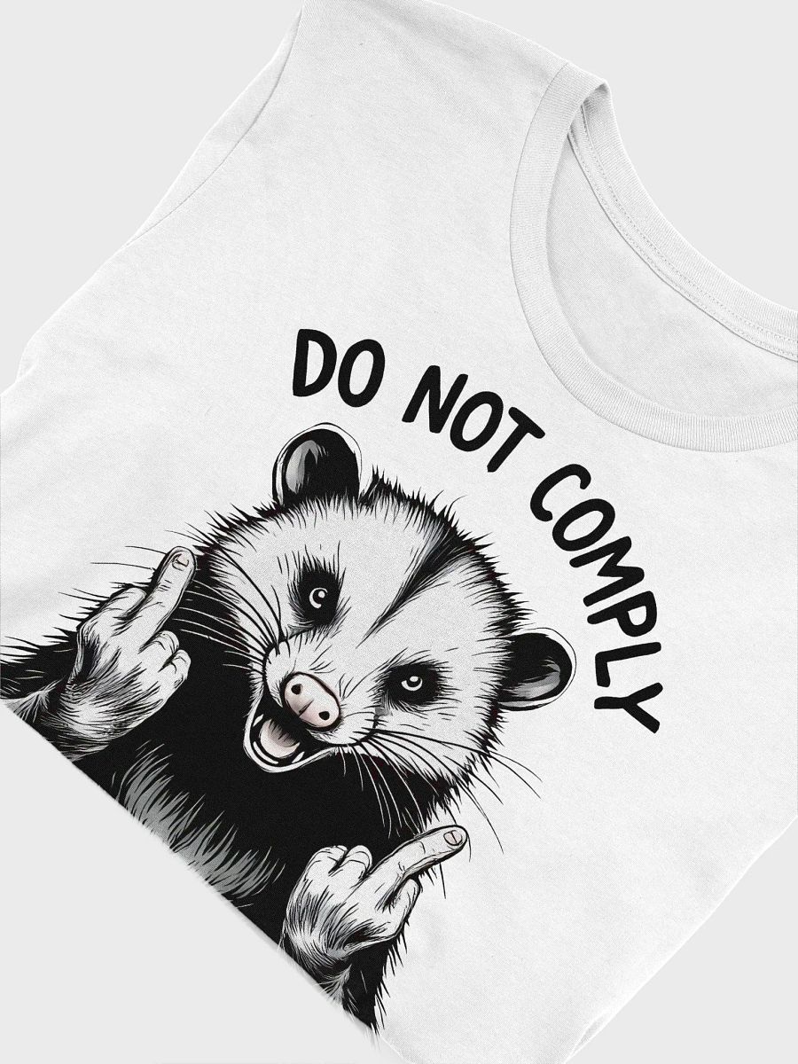 Do Not Comply Feral Opossum T Shirt, Resist Middle Finger product image (6)