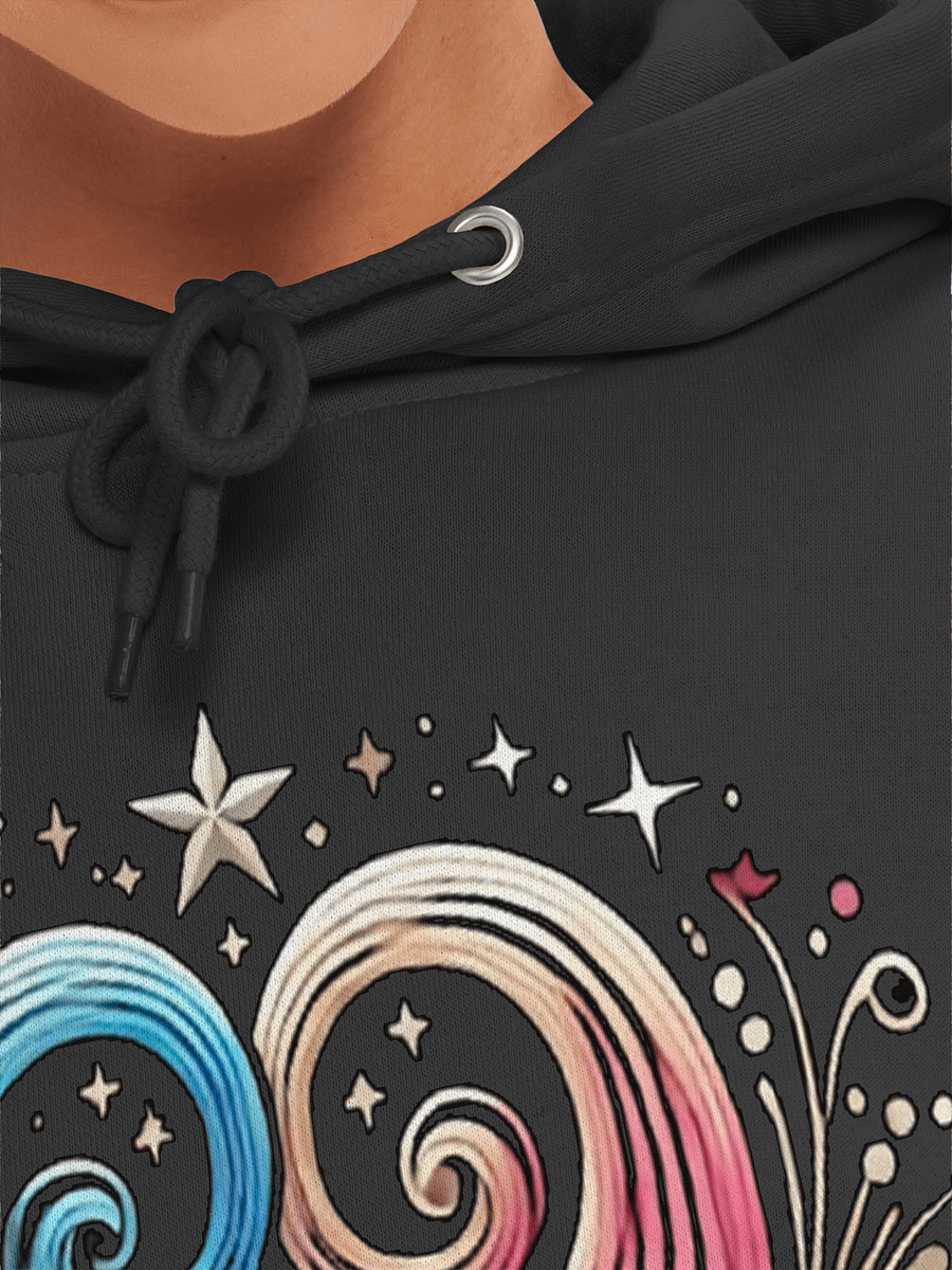 Vibrant Heart Swirl Unisex Hoodie product image (7)