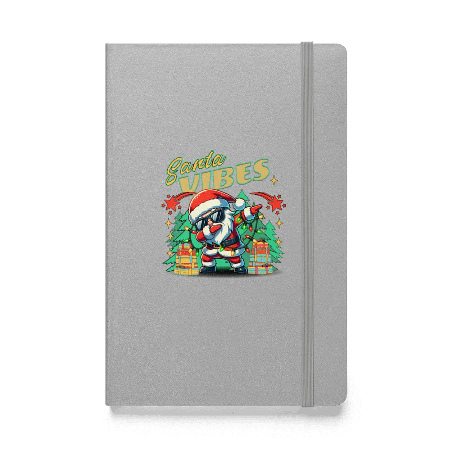 Santa Vibes Dabbing Hardcover Notebook product image (1)