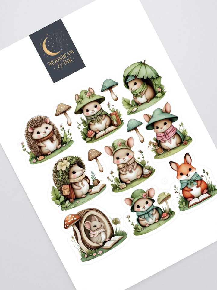 Mossy Forest Friends Sticker Sheet product image (1)