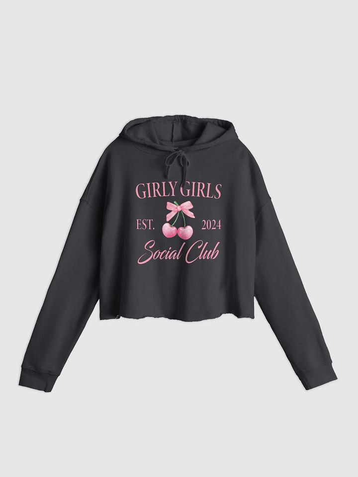 'Girly-Girls Social Club' Cropped Hoodie product image (2)