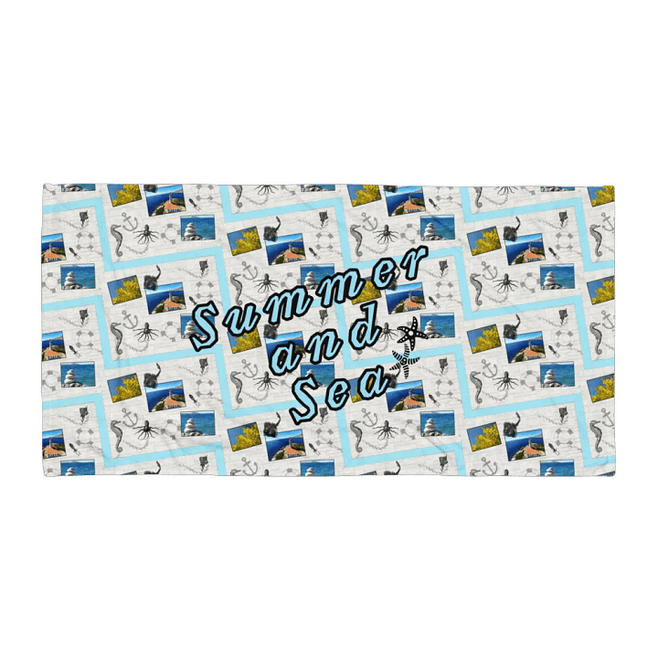 Sea design - Summer and Sea (photoshop by Dina R.) - Sublimated Towel product image (1)