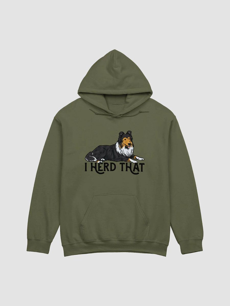 I Herd That Hooded Sweatshirt of a Rough Collie (Tricolor) | Funny Hoodie for Herding Dog Paw-rents product image (13)