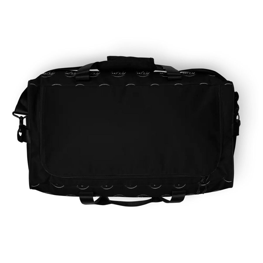 Duffle Bag, Black w/ Patterned White Logo product image (6)
