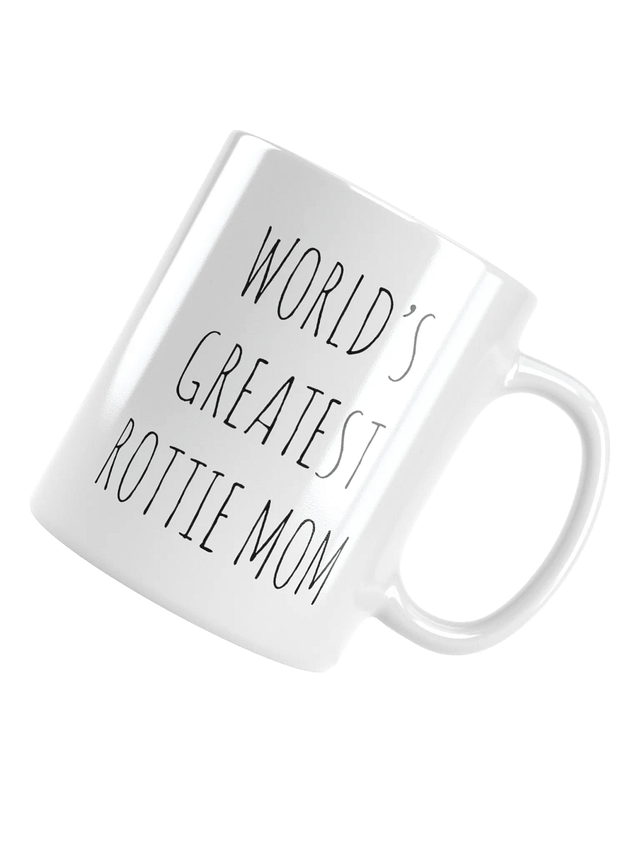 World's Greatest Rottie Mom Minimalist Rustic Chic Mug product image (1)