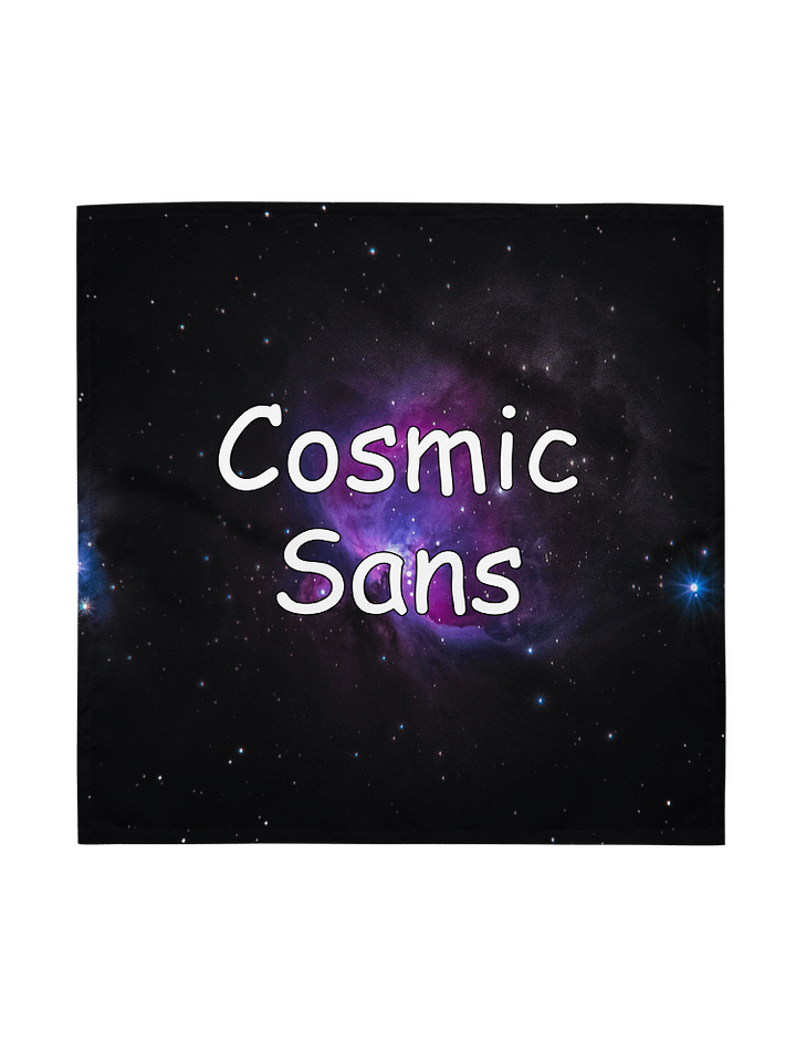 Cosmic Sans bandanas product image (1)