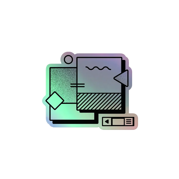 Dream Blueprint™ B&W sticker product image (2)