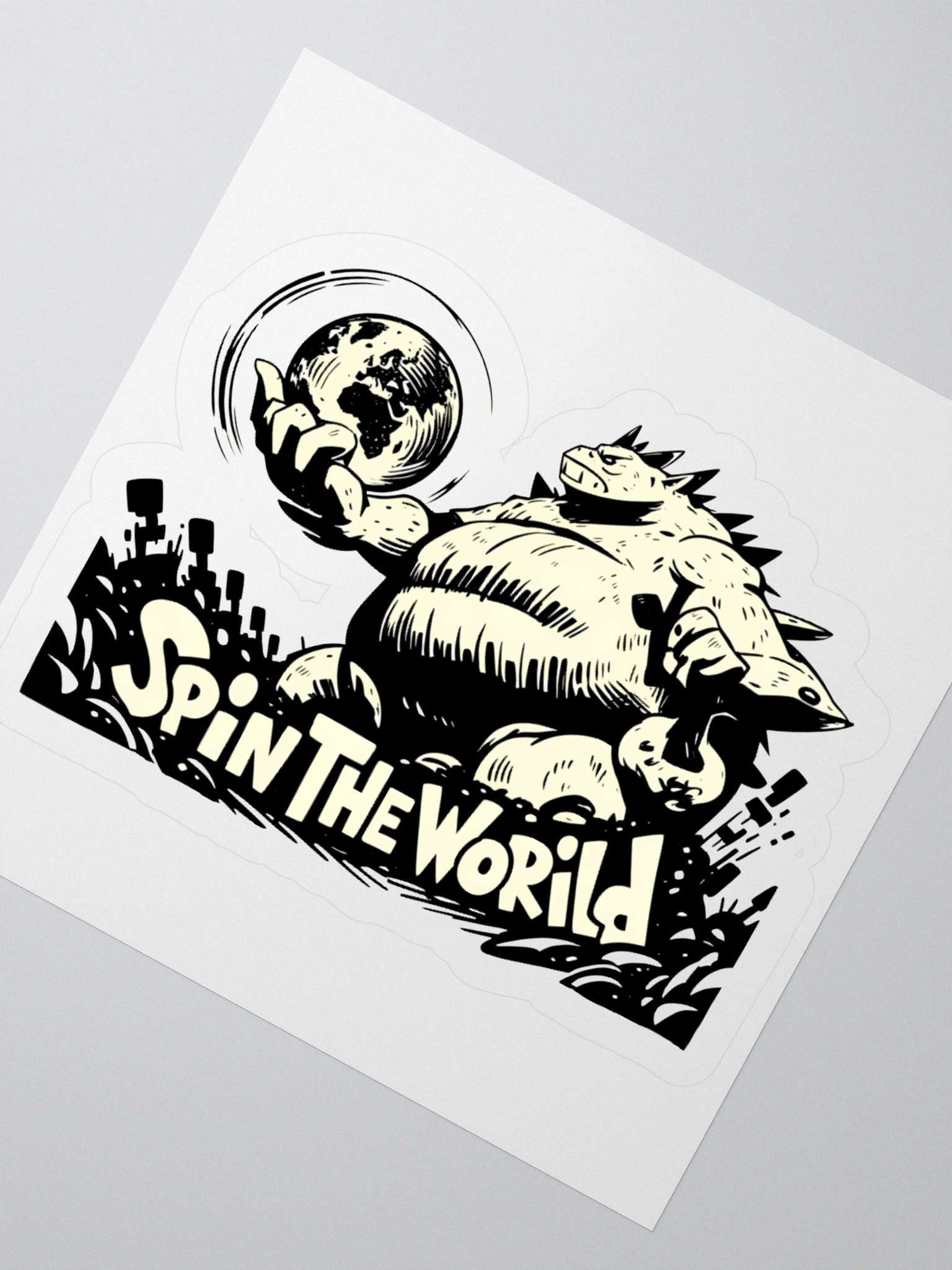 Monochrome Monster: Spin the World Sticker product image (4)