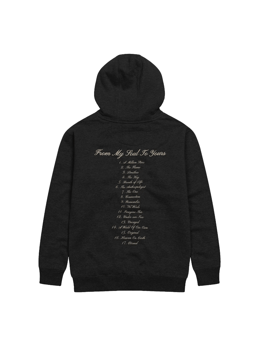 "From my soul to yours" Black Hoodie product image (2)