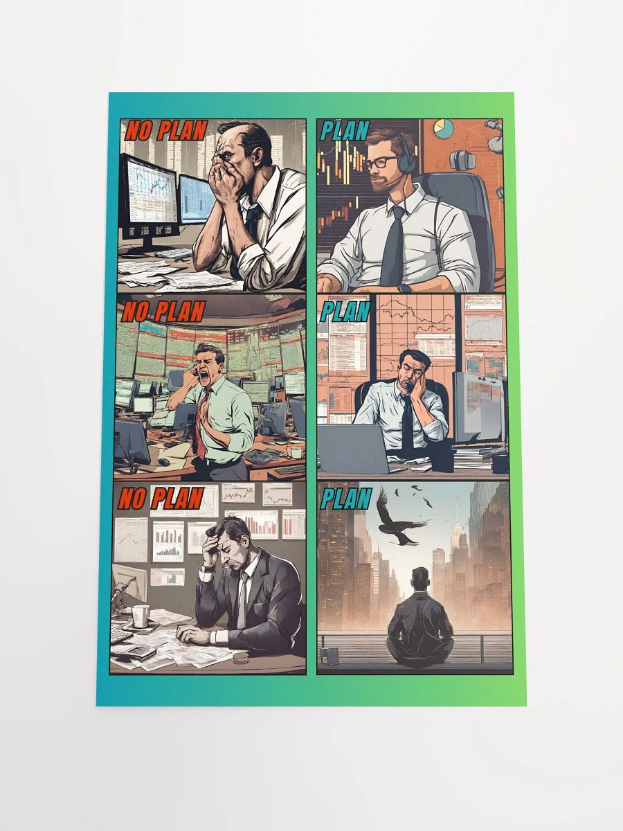 Plan vs No Plan Inspirational Poster product image (1)