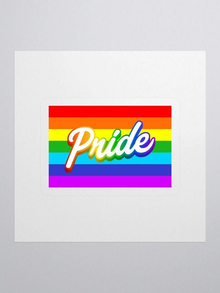 Pride Rainbow Kiss Cut Stickers product image (1)