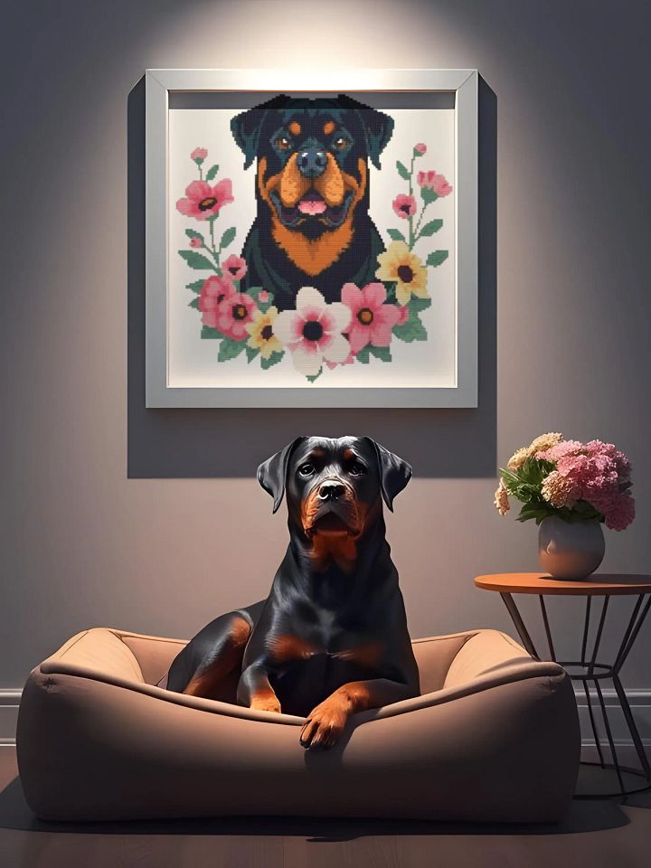 Floral Rottweiler product image (1)