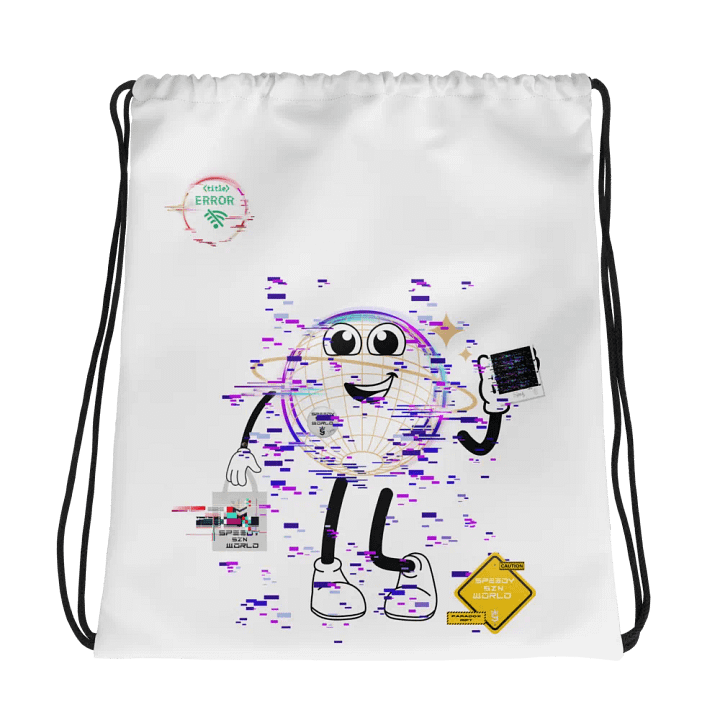 Glitch W0rLD Gym bag product image (1)