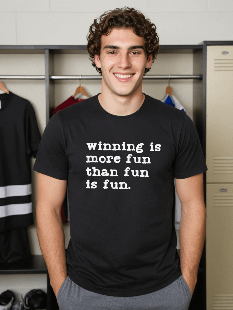 Funny Hockey T-Shirt – Winning is More Fun – Beer League Hockey Shirt for Men - Gift for Hockey Players and Winners product image (1)