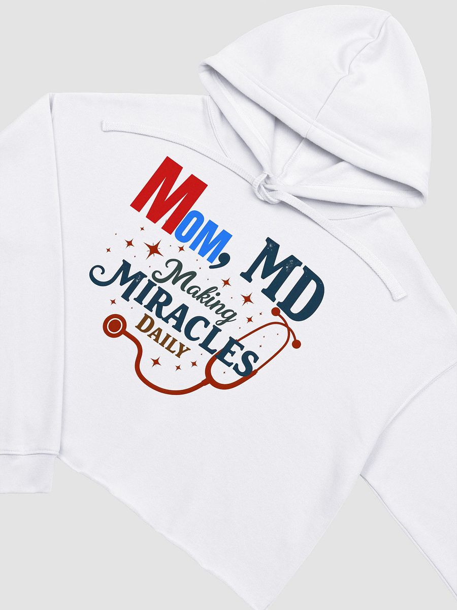 stethoscope Miracle-Making Mom Crop Hoodie product image (10)
