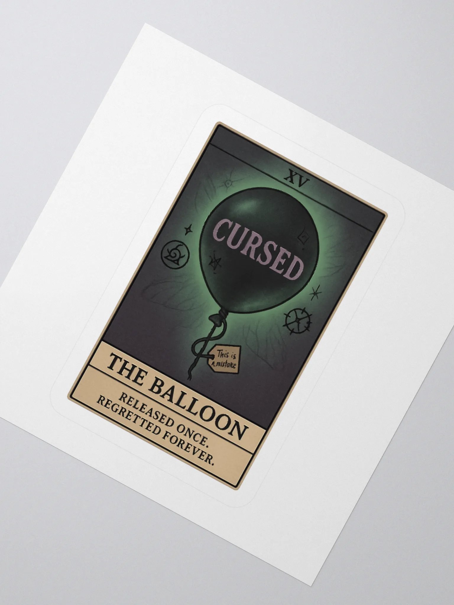 SALE: The Balloon – Cursed Print (Was $7 → Now $5!) product image (2)