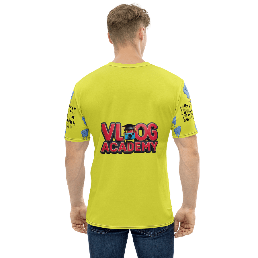 Yellow Vlog Academy All-Over Print Crew Neck T-Shirt product image (1)