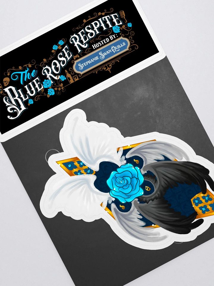 The Blue Rose Respite & The Seraph's Crest Sticker Sheet product image (2)