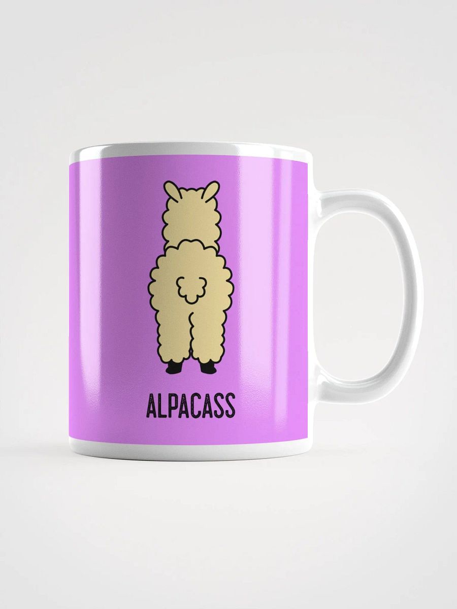 Alpacass Coffee Mug | 11oz & 15oz Variants | Cute Alpaca Face & Cheeky Rear Design | Kiss My Funny Novelty Cup product image (2)