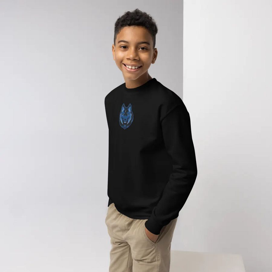 Majestic Wolf Logo Youth Sweatshirt product image (11)