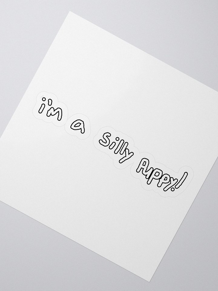 silly puppy sticker product image (2)