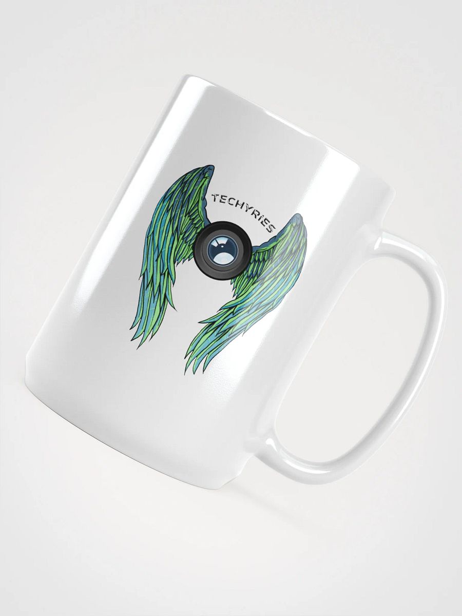 Techyries Logo White Glossy Mug product image (4)
