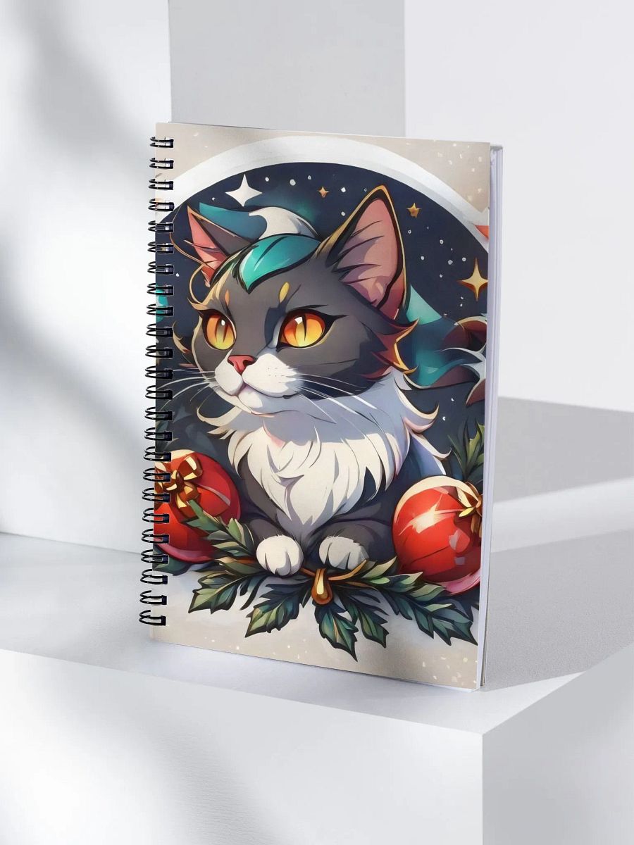 Starry Night Cat Spiral Notebook product image (4)