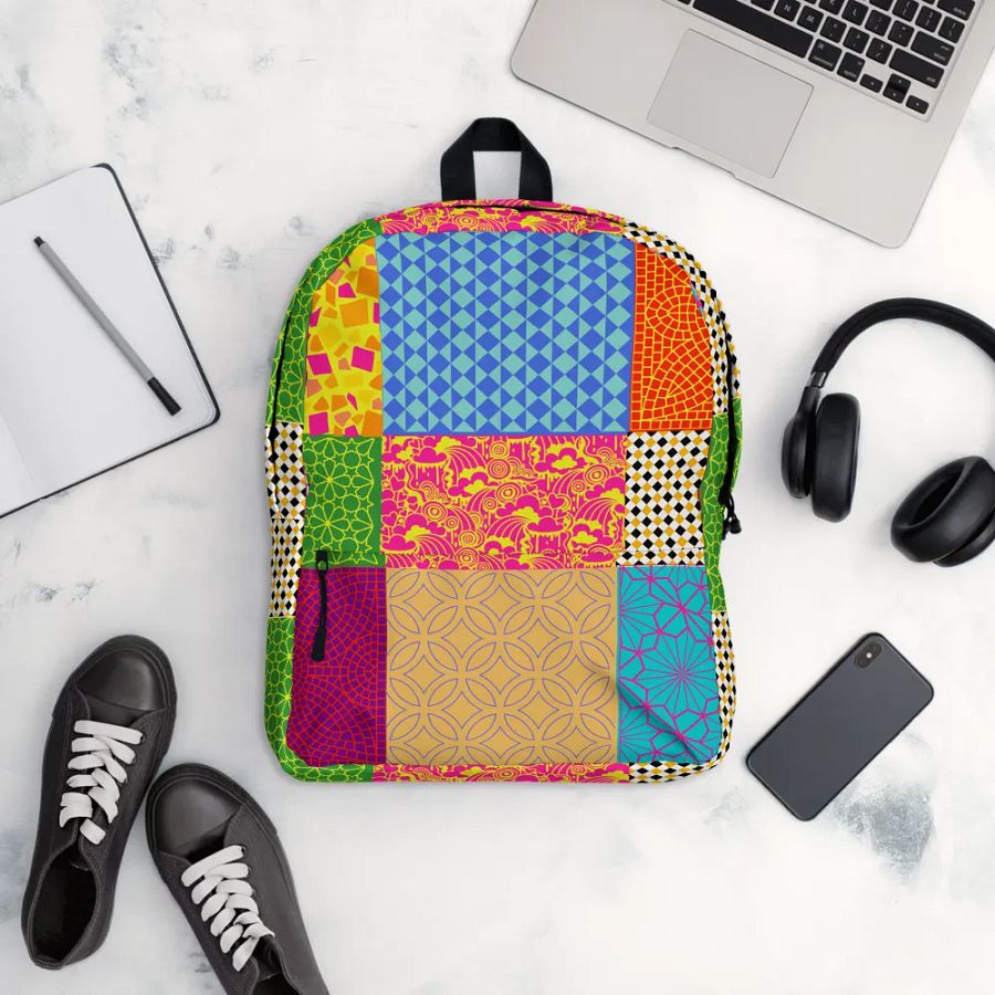 Geometric Fusion All-Over Print Backpack product image (12)