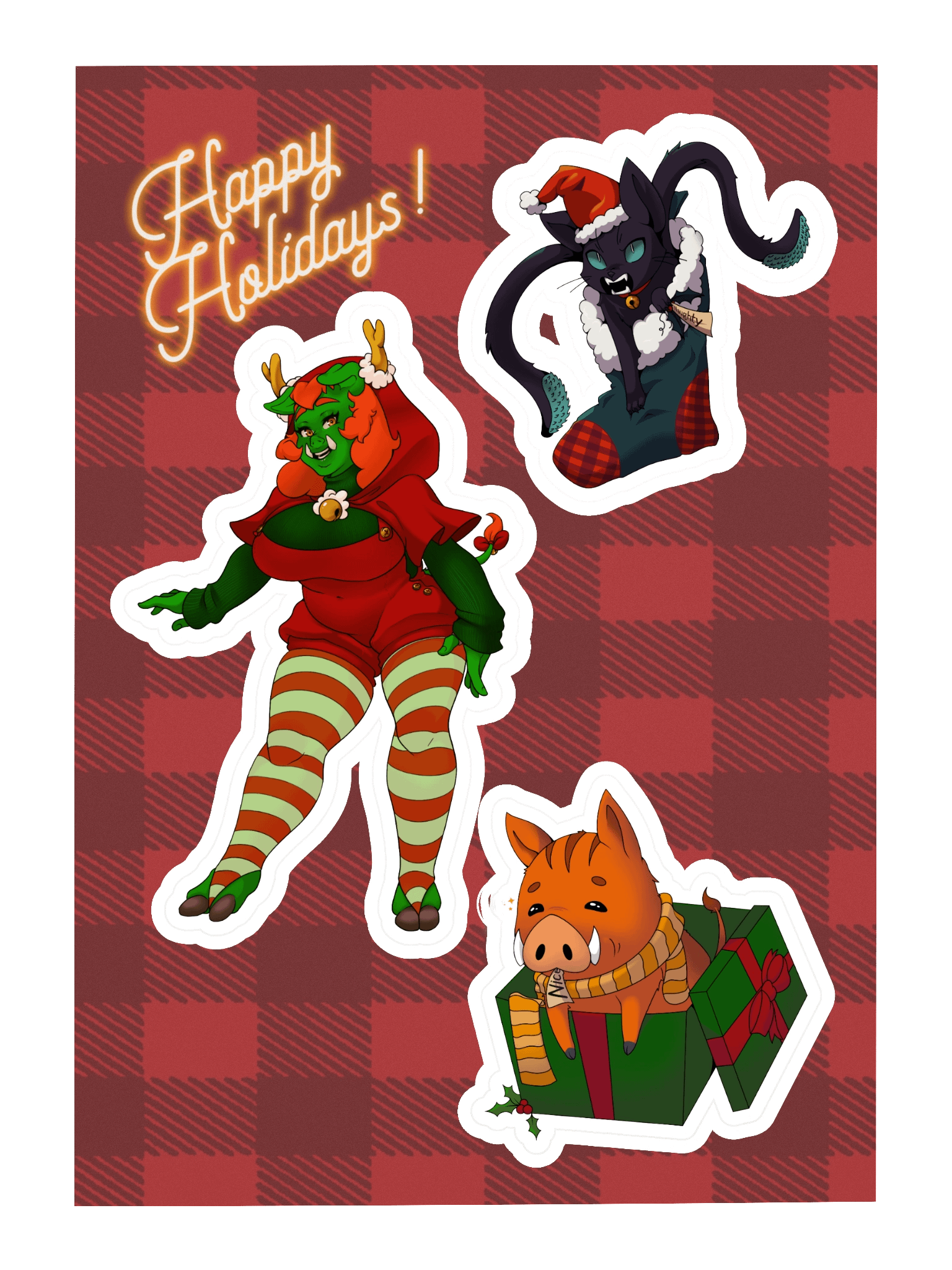 - LIMITED - Happy Holidays Sticker Sheet product image (3)