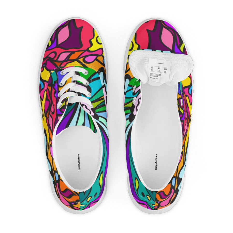 Swirls of Nature Men's Canvas Shoes - Wave at Sunset product image (6)
